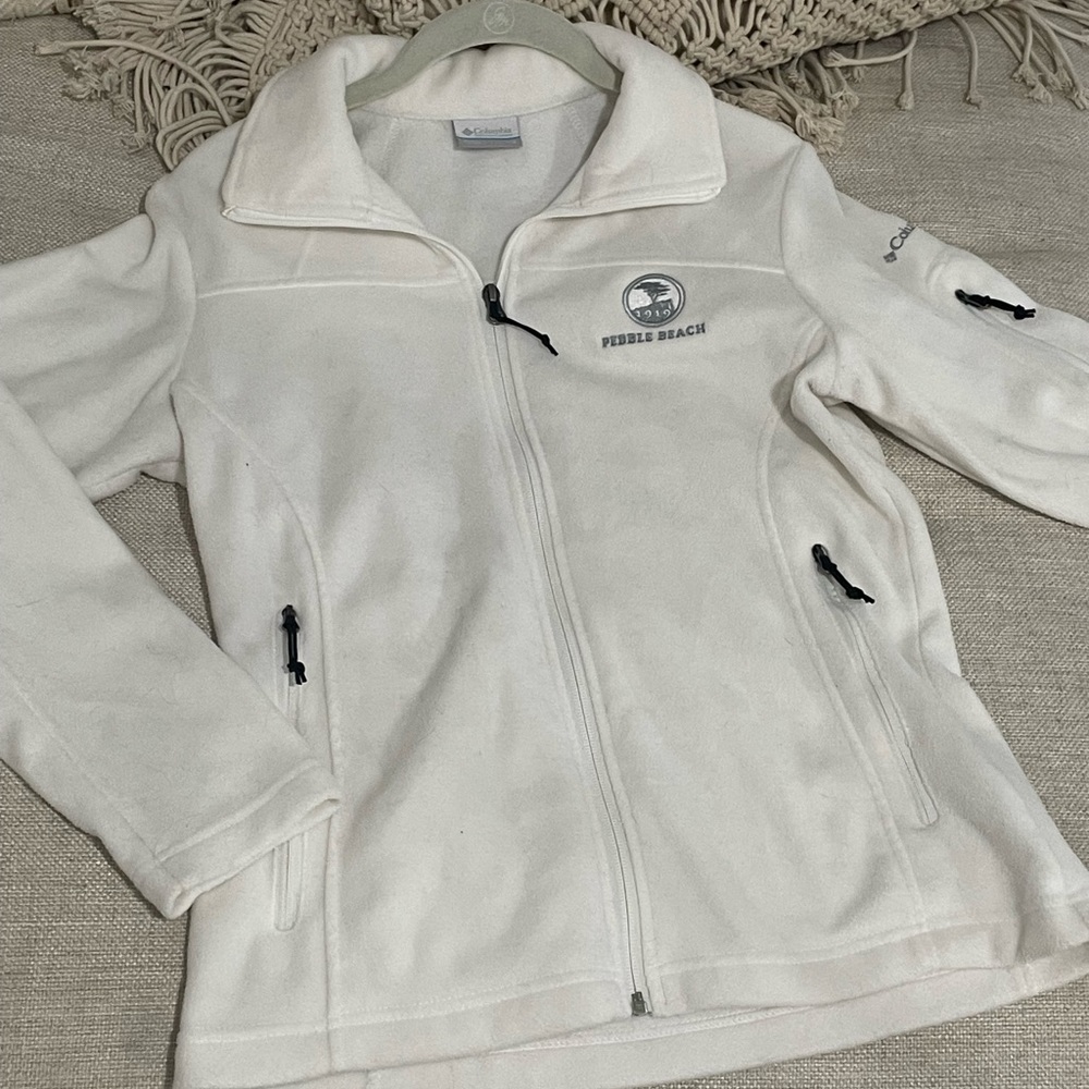 Off-White, Cream Women’s Columbia Sportswear Fleece Jacket